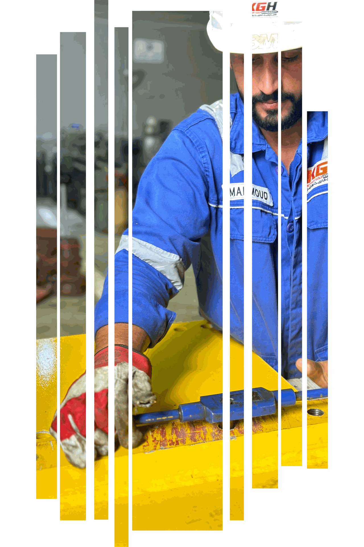 Person working in KGH workshop